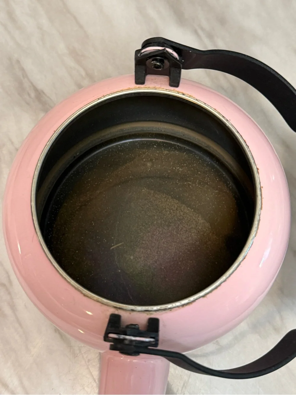 Lu Crescent powder pink tea pot 1.25 US Qt